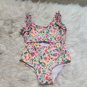 Nicole Miller Floral Bathing Suit- 6